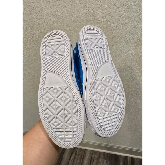 Fire Merch Youth High Tops - Fun Sweet Ice Cream Sprinkles Design - Size Y4 - Picture 9 of 10